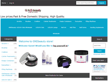 Tablet Screenshot of gndbeauty.com